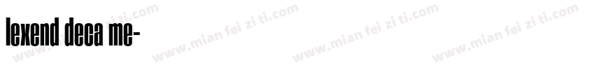 lexend deca me字体转换